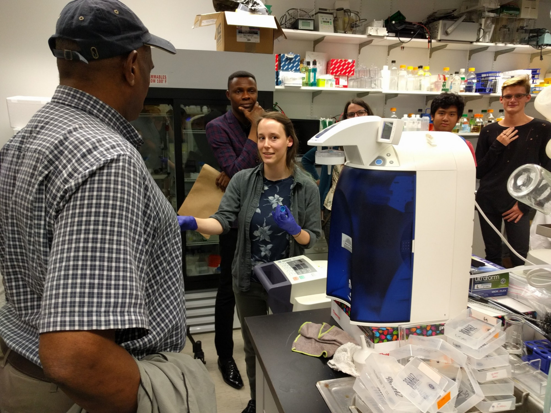 Late Night Science lab tour.