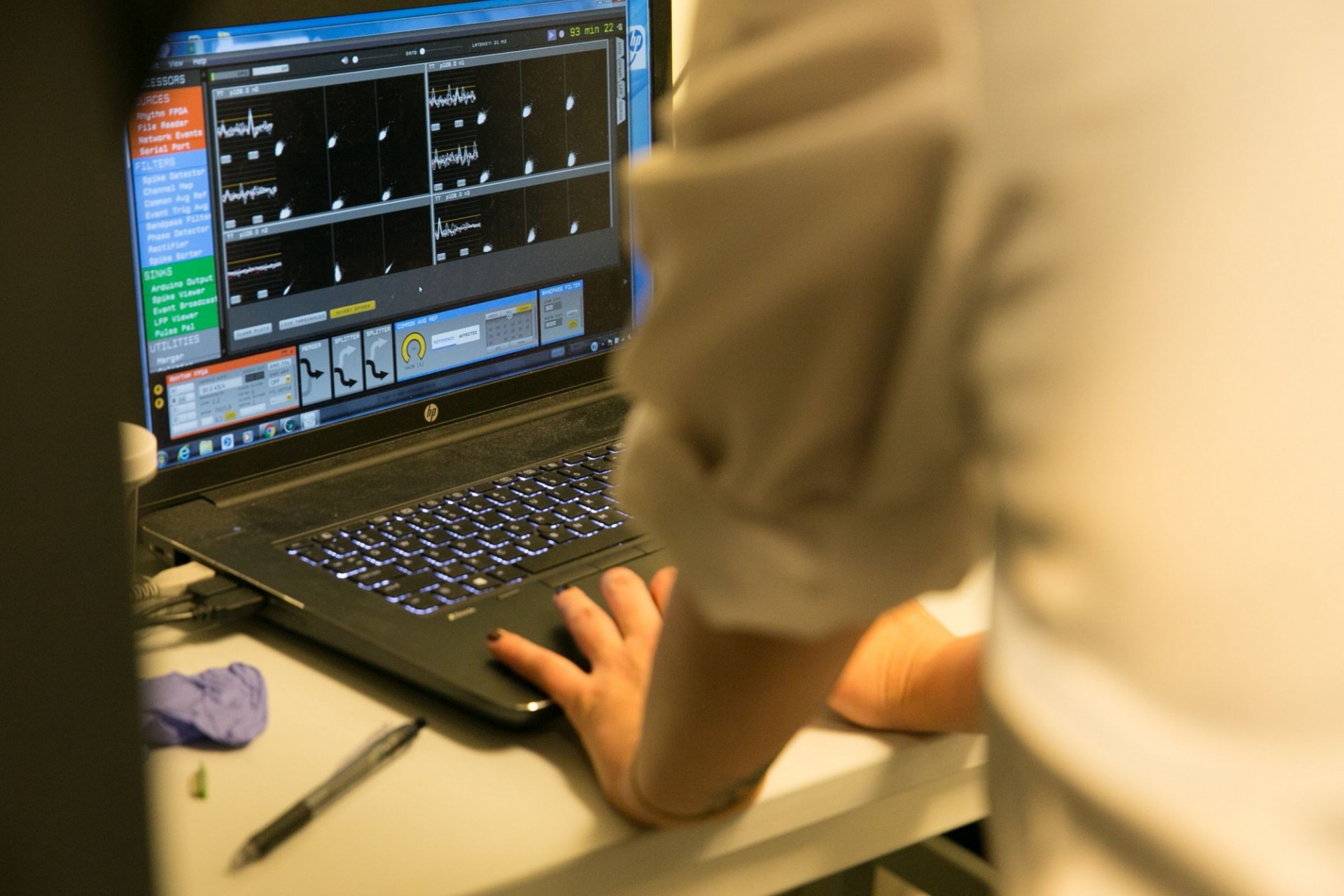 Neural recording technology demo.