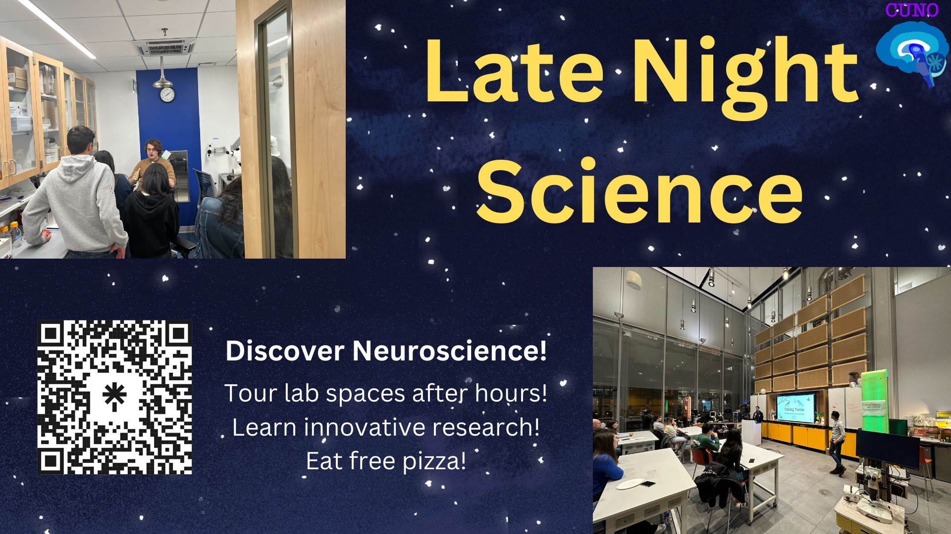 Late night science poster